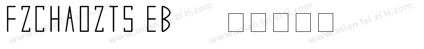 FZCHAOZTS EB gb字体转换